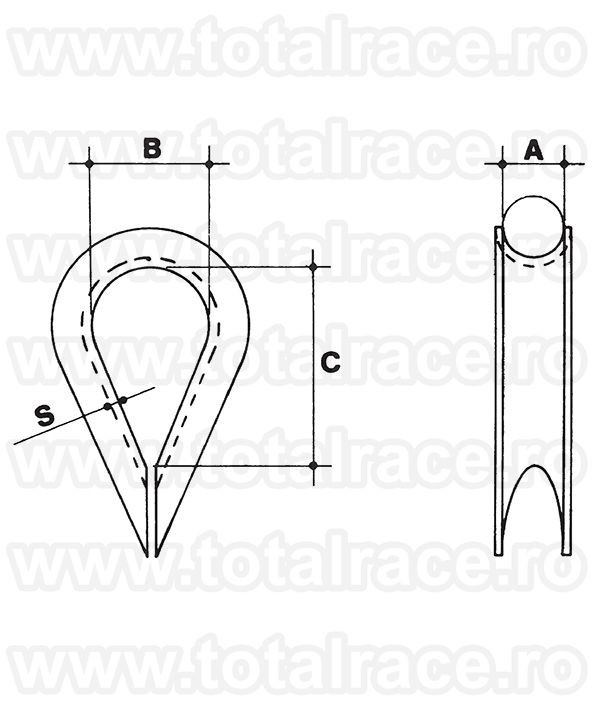 Rodanta Din Inox Rodanta Cablu Total Race