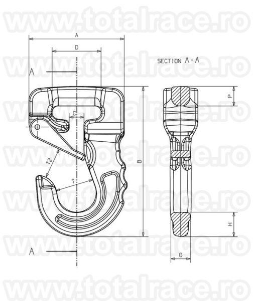 carlig chingi ridicare rhs joker trg schema_001 Carlige pentru chingi de ridicare