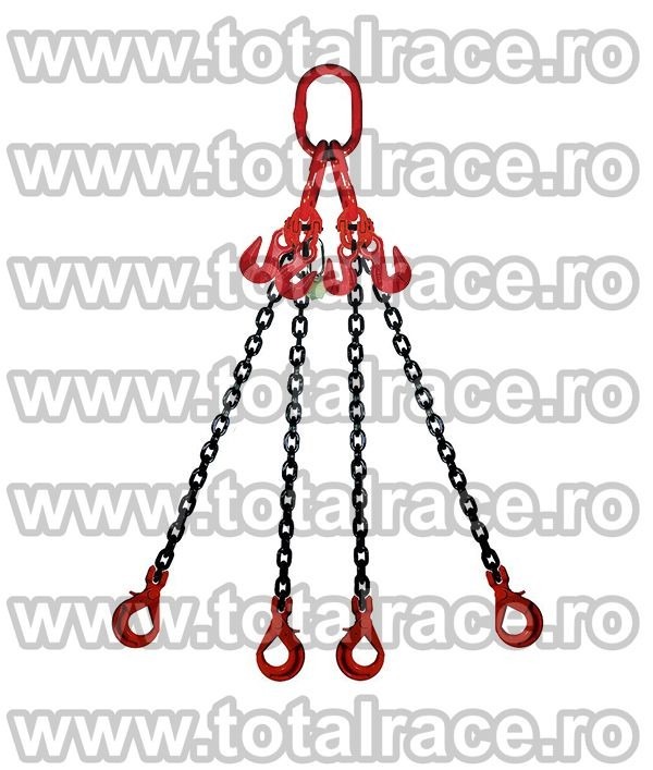 Lant de ridicare cu 4 brate si scurtatoare