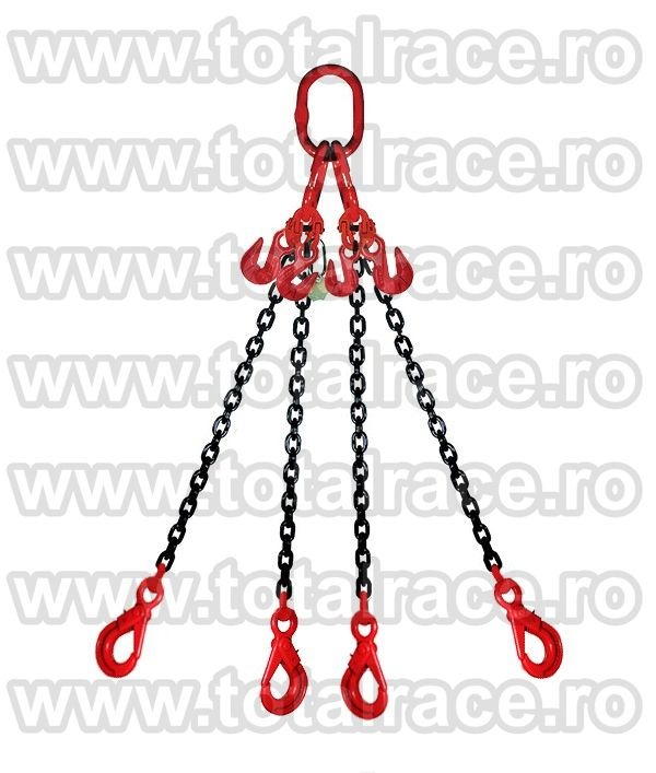 Lant de ridicare cu 4 brate si scurtatoare