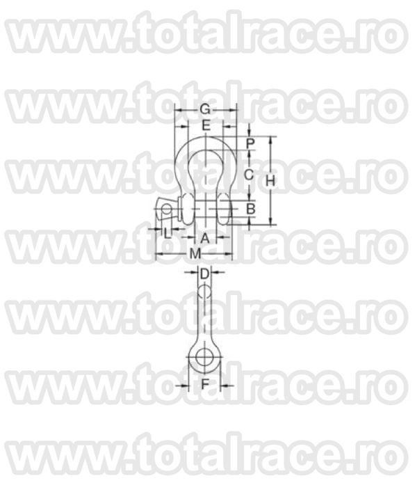 Cheie tachelaj G209A Omega bolt filetat Crosby®