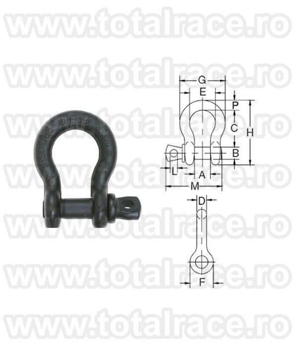 Cheie tachelaj S209T Omega bolt filetat Crosby®