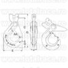 Carlig Clevis autoblocare S1317 Crosby®
