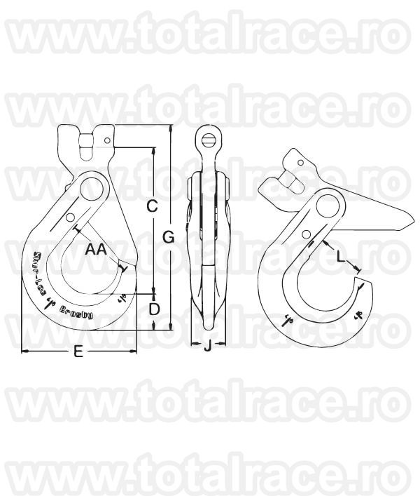 Carlig Clevis autoblocare S1317 Crosby®