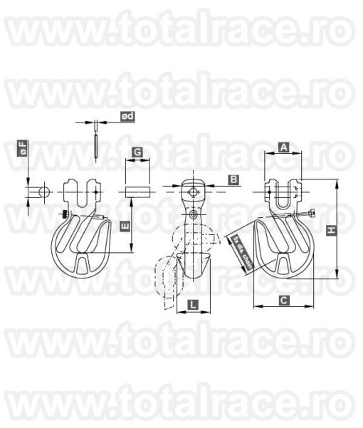 carlig clevis siguranta scurtare lant trg_001 Carlig Clevis scurtare lant siguranta 184L