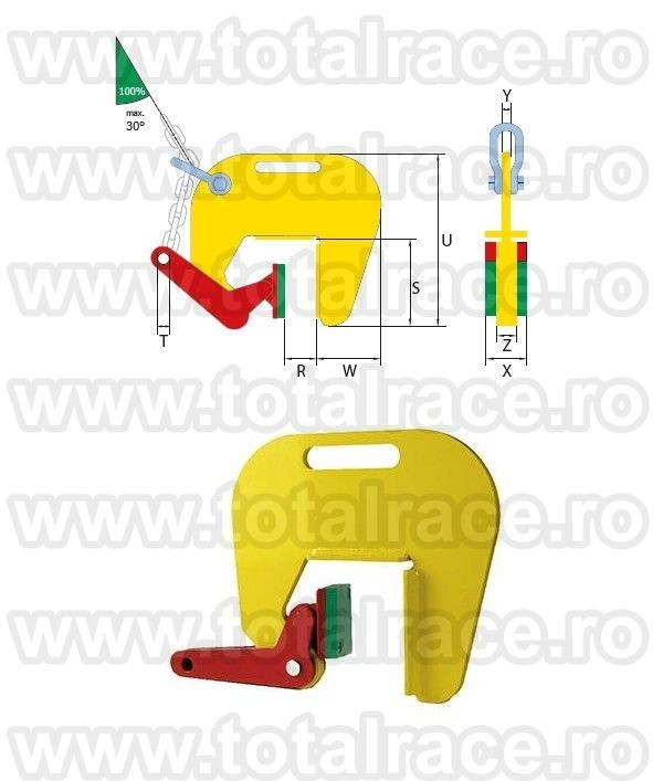 Clesti ridicare tuburi beton / camine beton - 60 - 120 mm