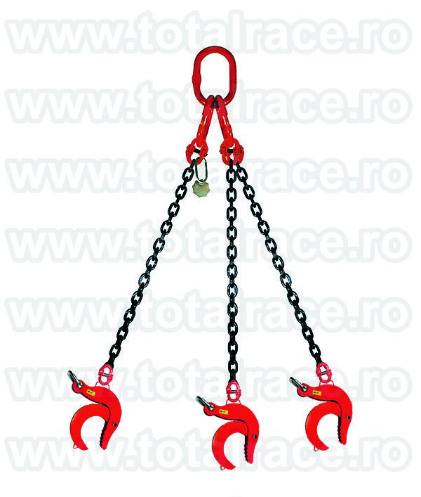 Dispozitiv clesti tuburi beton 3 ramuri