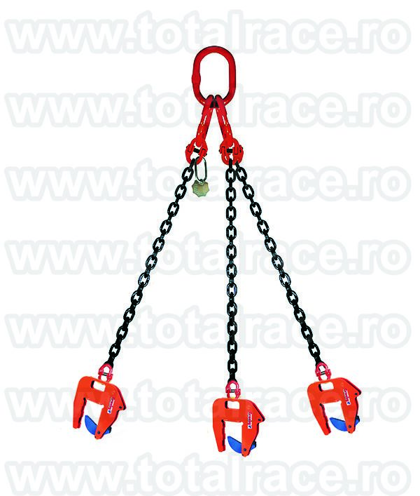 Dispozitiv clesti tuburi beton 3 ramuri