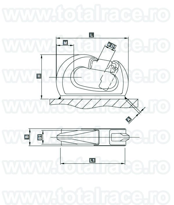 Carlig sudabil Pejo tip "U" serie 700U