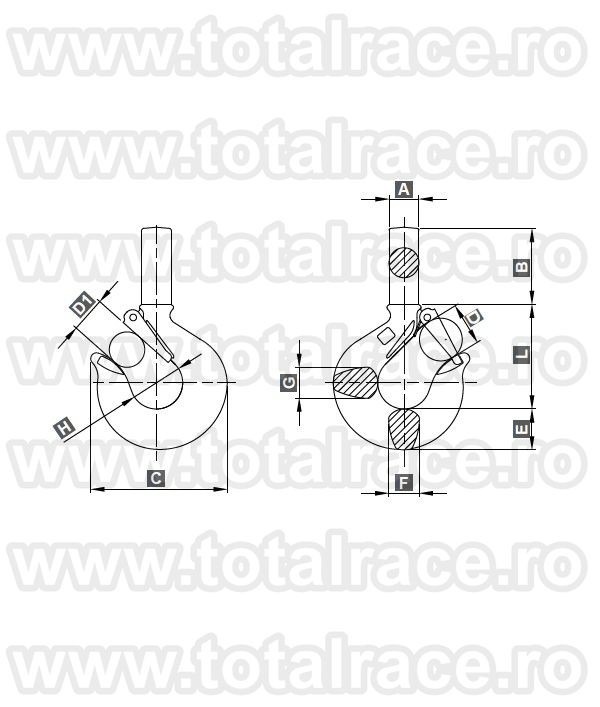 Carlig tija 121EN grad 40 otel-carbon