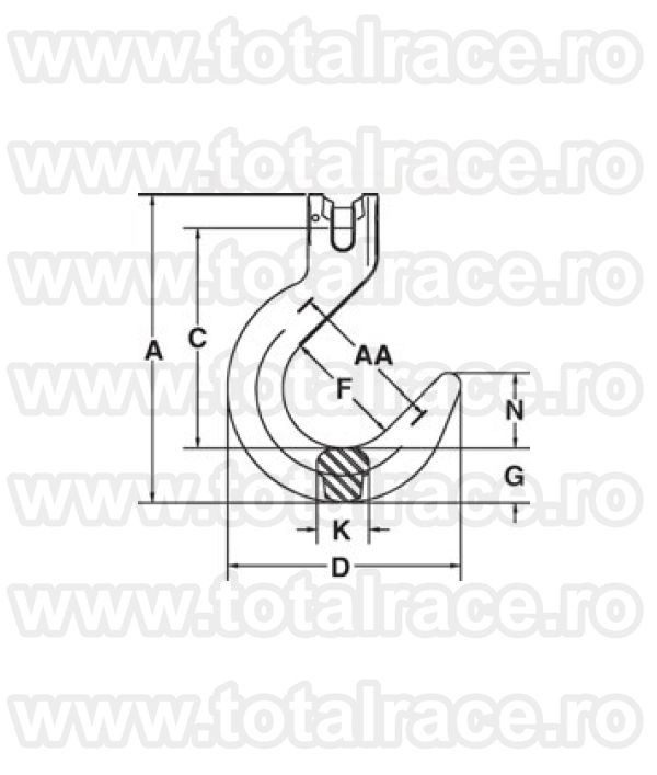 Carlig Ochi Gr.8+10 A1329 Crosby®