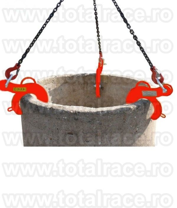 Clesti ridicare tuburi beton / camine beton - 140 - 210 mm