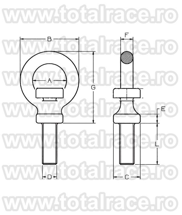 Inel tija lunga Art.59 material C15