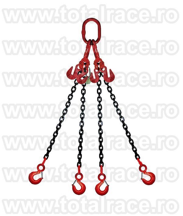 Lanturi de ridicare cu 4 brate si scurtatoare