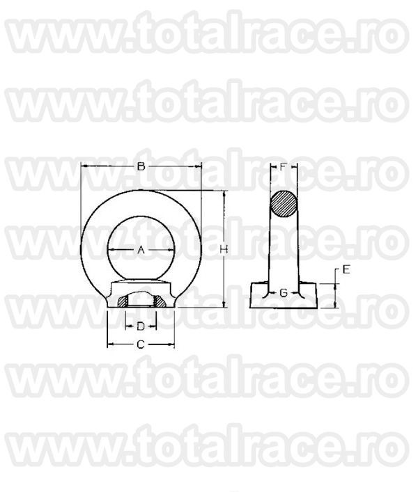 Ochet cu piulita APM 8 grad 80