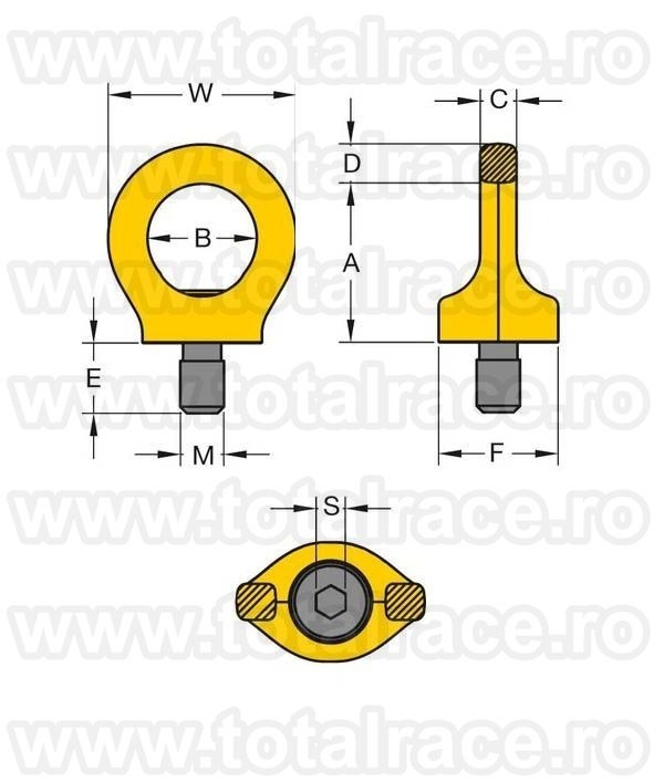 Inel SPK cu surub “prizonier”
