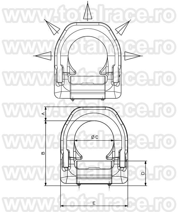 Inel ancorare sudabil fara arc SPLB