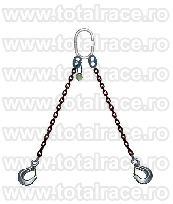 Lanturi ridicare cu 2 brate cu carlige ochi si siguranta