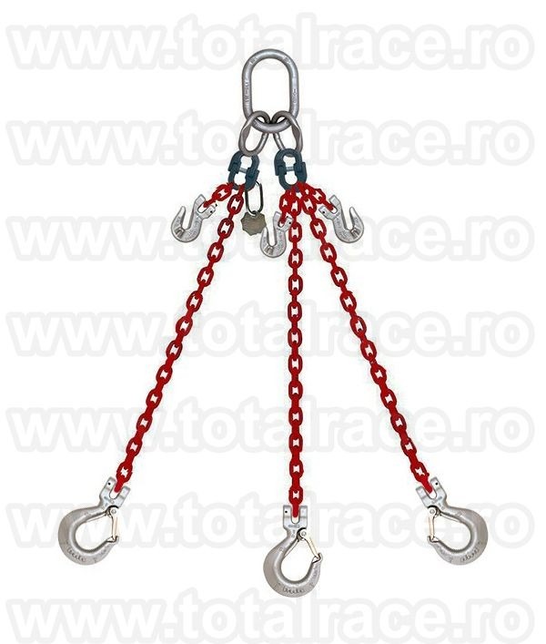 Lanturi ridicare 3 brate carlig clevis siguranta