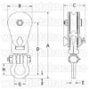 Snatch Block with Shackle BB 419 Crosby
